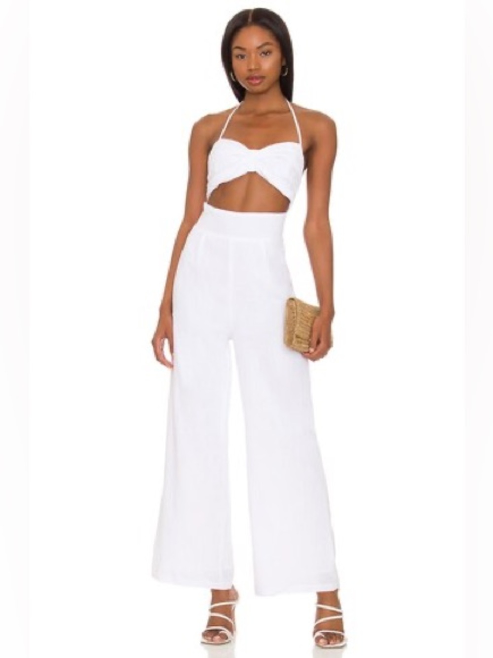 SNDYS x REVOLVE boat linen jumpsuit XS